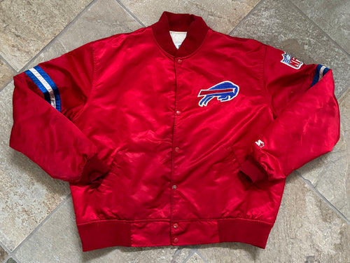 Vintage Buffalo Bills Starter Satin Football Jacket, Size XXL