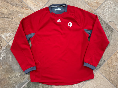 Indiana Hoosiers Adidas Team Issued College Jacket, Size Large