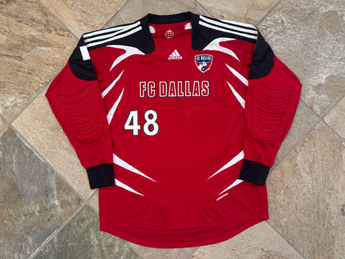 Vintage FC Dallas Dario Sala Game Worn Adidas Soccer Jersey, Size XL