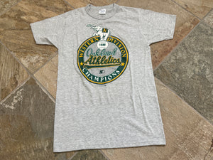 Vintage Oakland Athletics Western Division Champions Starter Baseball TShirt, Size Large