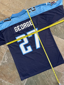 Vintage Tennessee Titans Eddie George Puma Football Jersey, Size Large