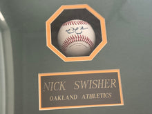 Load image into Gallery viewer, Vintage Oakland Athletics Nick Swisher Autograph photo and baseball ###