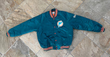 Load image into Gallery viewer, Vintage Miami Dolphins Chalk Line Satin Football Jacket, Size XL