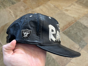 Vintage Oakland Raiders Drew Pearson Leather Football Hat