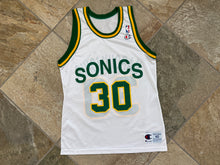 Load image into Gallery viewer, Vintage Seattle SuperSonics Sarunas Marciulionis Champion Basketball Jersey, Size 40, Medium