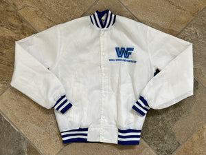 Vintage WWF WWE Ultimate Warrior Chalk Line Fanimation Wrestling Jacket, Size Small ###