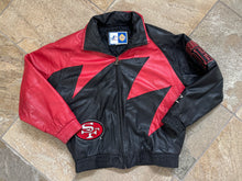 Load image into Gallery viewer, Vintage San Francisco 49ers Logo Athletic Leather Sharktooth Football Jacket, Size XL
