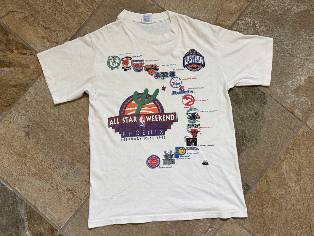 Vintage 1995 NBA All Star Game Phoenix Trench Basketball TShirt