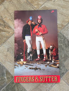 Vintage St. Louis Cardinals Rollie Fingers Bruce Sutter Nike Baseball Poster ###