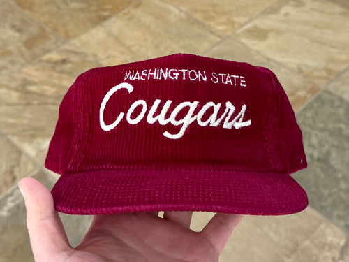Vintage Washington State Cougars Sports Specialties Script Corduroy College Hat