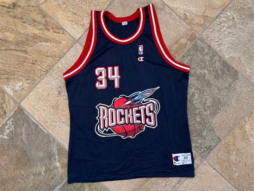 Vintage Houston Rockets Champion Basketball Jersey, Size 48, XL