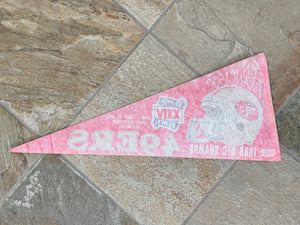 Vintage San Francisco 49ers Super Bowl XXIV Football Pennant