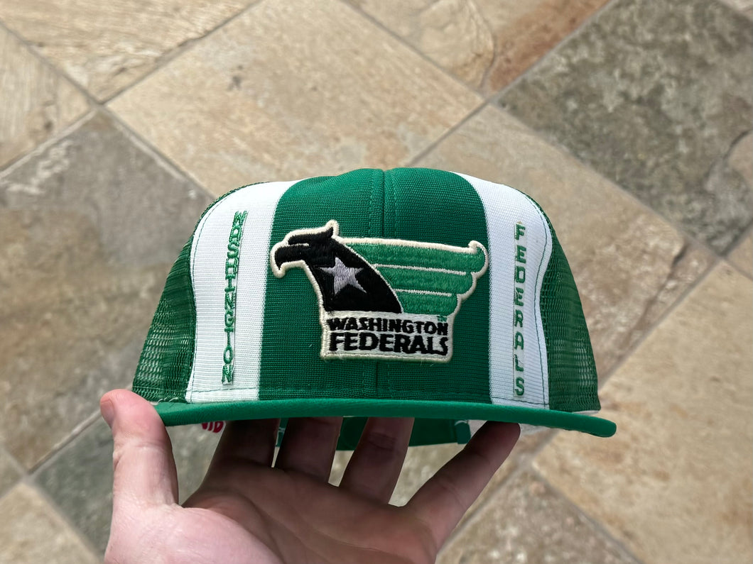 Vintage Washington Federals USFL AJD Snapback Football Hat