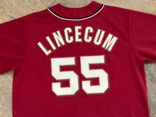 Load image into Gallery viewer, Vintage San Francisco Giants Tim Lincecum Majestic Baseball Jersey, Size Large
