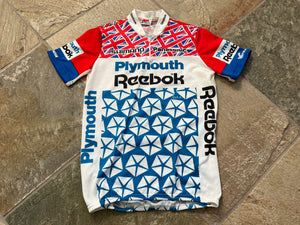 Vintage Reebok Plymouth Biking Cycling Shirt Jersey, Size Medium ###