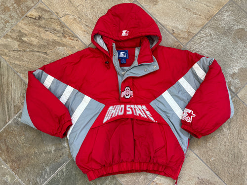 Vintage Ohio State Buckeyes Starter Parka College Jacket, Size XXL