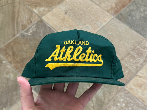 Vintage Oakland Athletics Sports Specialties Script Snapback Baseball Hat