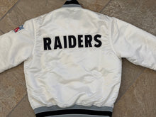 Load image into Gallery viewer, Vintage Los Angeles Raiders Starter Satin Football Jacket, Size Medium