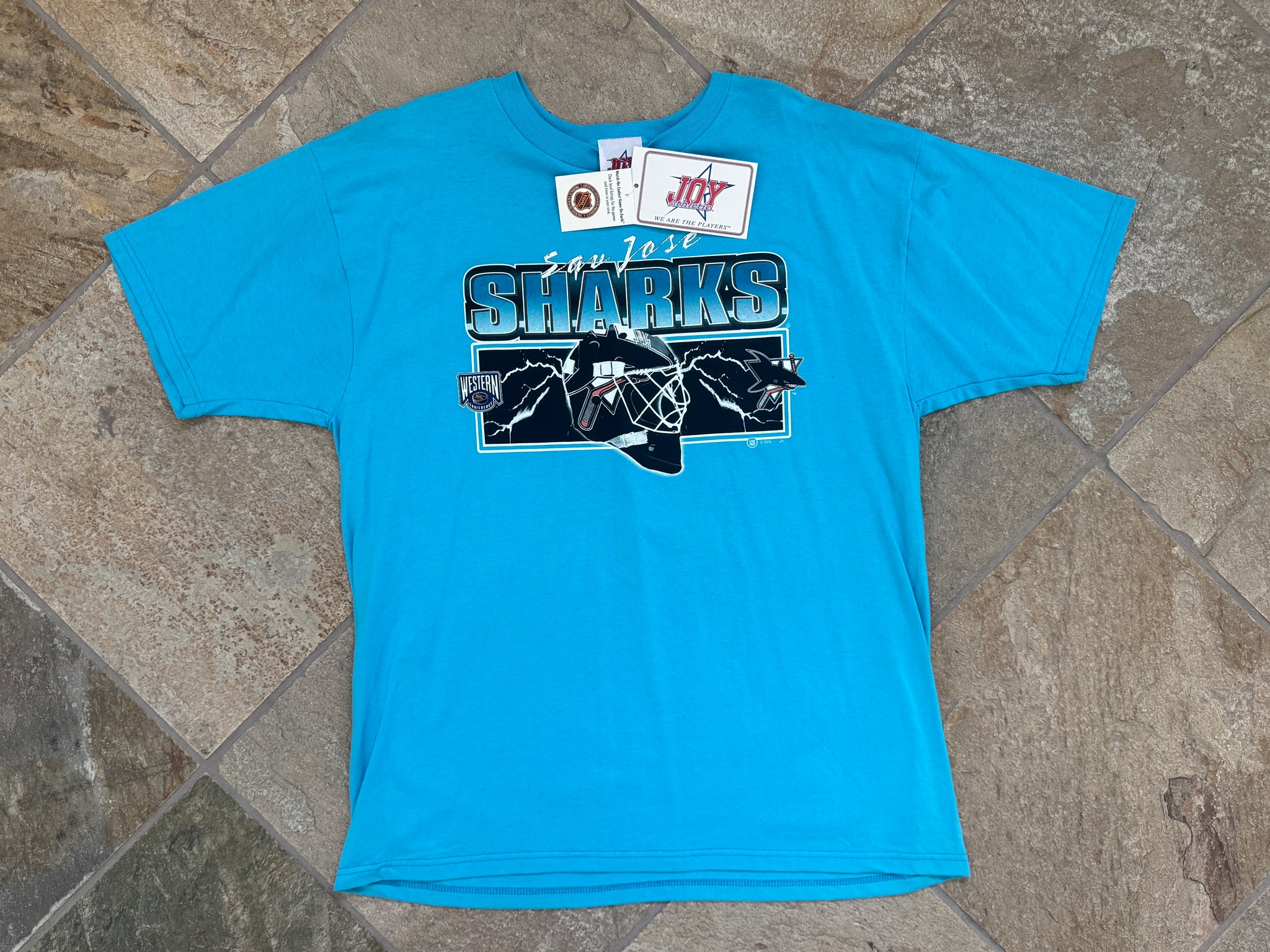 トップス 90s   hockey shirt vintage 90s ANAHEIM MIGHTY DUCKS T-Shirt LARGE nhl ice