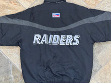 Load image into Gallery viewer, Vintage Oakland Raiders Logo Athletic Parka Football Jacket, Size Medium