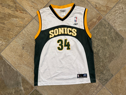 Vintage Seattle SuperSonics Ray Allen Reebok Basketball Jersey, Size Youth Large, 14-16