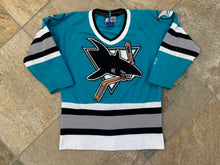 Load image into Gallery viewer, Vintage San Jose Sharks Starter Hockey Jersey, Size Youth S/M, 8-10