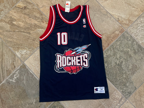 Vintage Houston Rockets Sam Cassell Champion Basketball Jersey, Size 44 Large