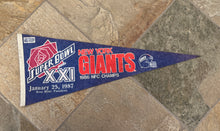Load image into Gallery viewer, Vintage New York Giants Super Bowl XXI Football Pennant