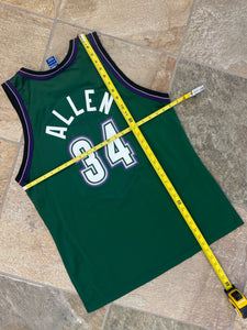 Vintage Milwaukee Bucks Ray Allen Big Buck Champion Basketball Jersey, Size 44, Large