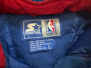 Vintage New Jersey Nets Starter Parka Basketball Jacket, Size Large