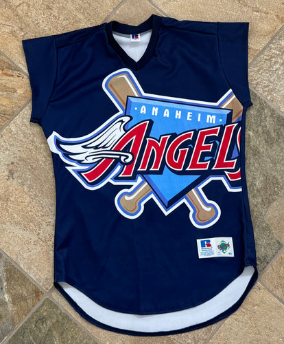 Vintage Anaheim Angels Turn Ahead The Clock Russell Baseball Jersey, Size 44, Large