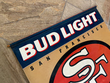 Load image into Gallery viewer, Vintage San Francisco 49ers Budweiser Banner Flag Bar Display ###