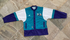 Vintage Charlotte Hornets Starter Warmup Basketball Jacket, Size XL