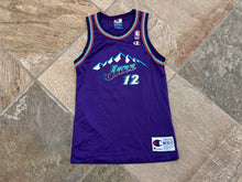 Load image into Gallery viewer, Vintage Utah Jazz John Stockton Champion Basketball Jersey, Size Youth Medium, 10-12