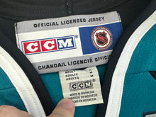 Load image into Gallery viewer, Vintage San Jose Sharks Scott Hannan CCM Hockey Jersey, Size Medium