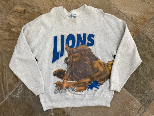 Vintage Detroit Lions Salem Sportswear Football Sweatshirt, Size XL