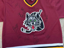 Load image into Gallery viewer, Vintage Chicago Wolves Bauer Signed Hockey Jersey, Size Medium