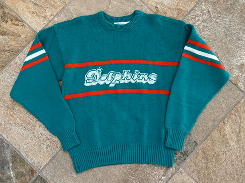 Vintage Miami Dolphins Cliff Engle Sweater Football Sweatshirt, Size Medium