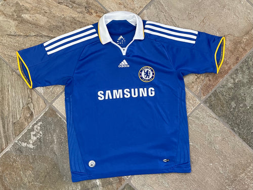 Vintage Chelsea FC Adidas Soccer Jersey, Size Youth Medium, 8-10