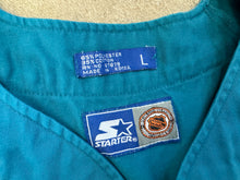 Load image into Gallery viewer, Vintage San Jose Sharks Starter Pinstripe Hockey Jersey, Size Large