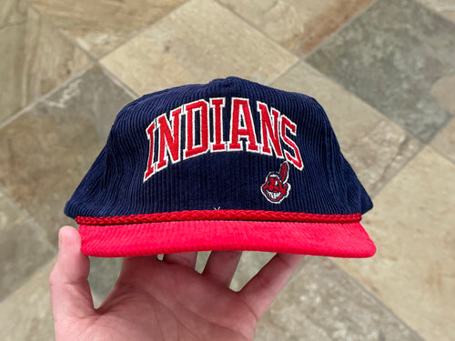Vintage Cleveland Indians Universal Corduroy Snapback Baseball Hat