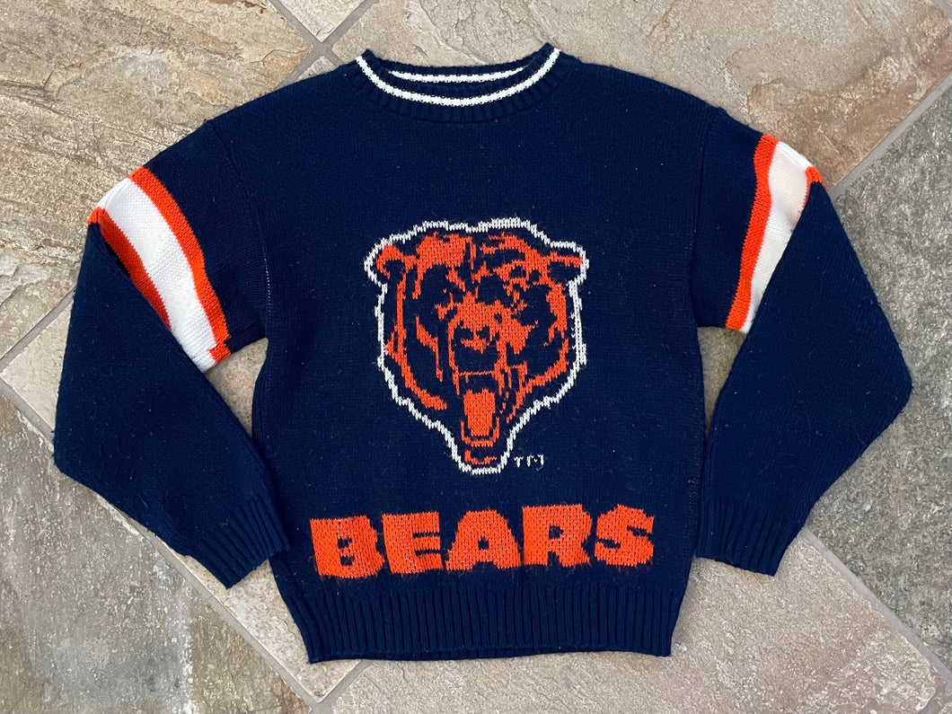 Vintage Chicago Bears NFL Kids Sweater Football Sweatshirt, Size Youth Medium, 10-12