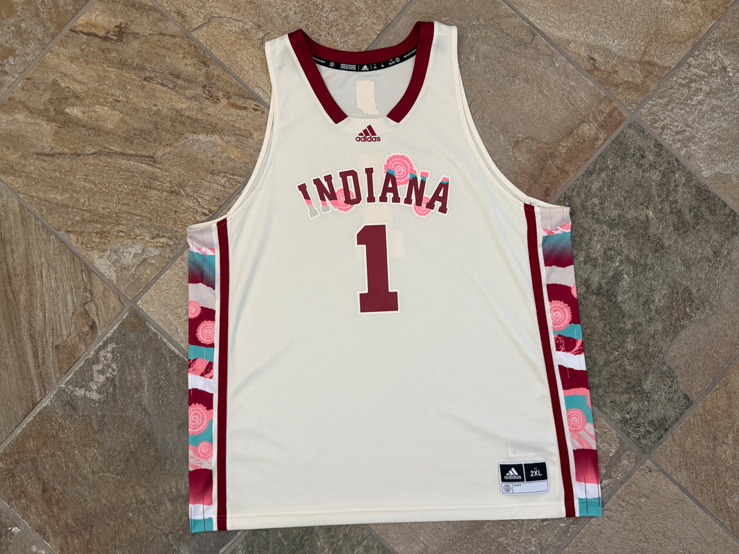 Indiana Hoosiers Black Excellence Adidas College Basketball Jersey, Size XXL