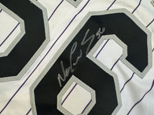 Load image into Gallery viewer, Colorado Rockies Noel Cuevas Game Worn Majestic Baseball Jersey, Size 44, Large