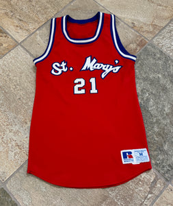 Vintage St. Mary’s Gaels Game Worn Russell College Basketball Jersey, Size Medium