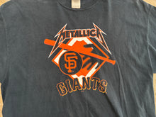 Load image into Gallery viewer, Vintage San Francisco Giants Metallica Hit ‘Em All Baseball TShirt, Size XL