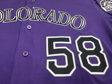 Load image into Gallery viewer, Colorado Rockies Game Worn Dean Espy Majestic Baseball Jersey, Size 50, XL