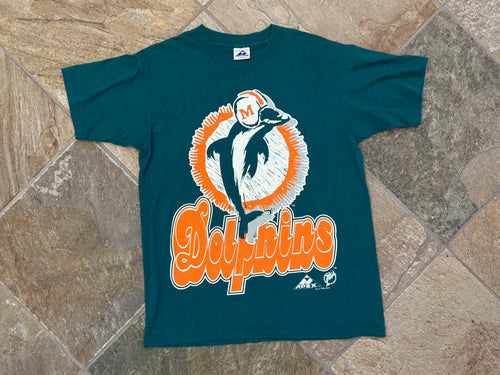 Vintage Miami Dolphins Apex One Football TShirt, Size Large