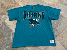 Load image into Gallery viewer, Vintage San Jose Sharks Nutmeg Hockey TShirt, Size XL