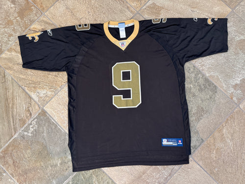 Vintage New Orleans Saints Drew Brees Reebok Football Jersey, Size XXL